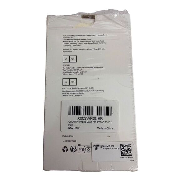 OMOTON‎ for iPhone 15 Pro Case with 360° Rotatable Magnetic Ring Stand - Picture 3 of 7